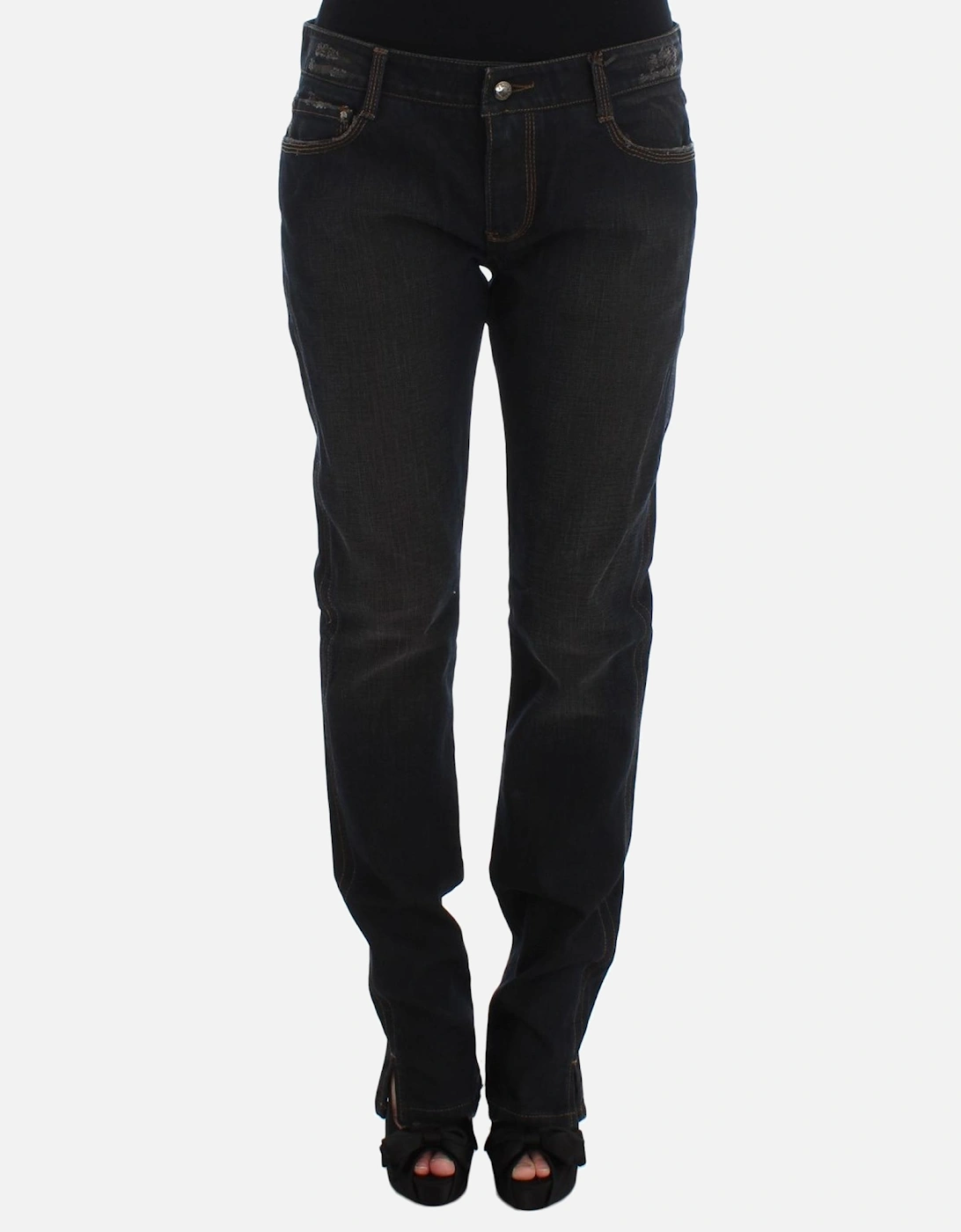 Boyfriend Fit 100% Cotton Jeans Women - Blue Jeans, 7 of 6