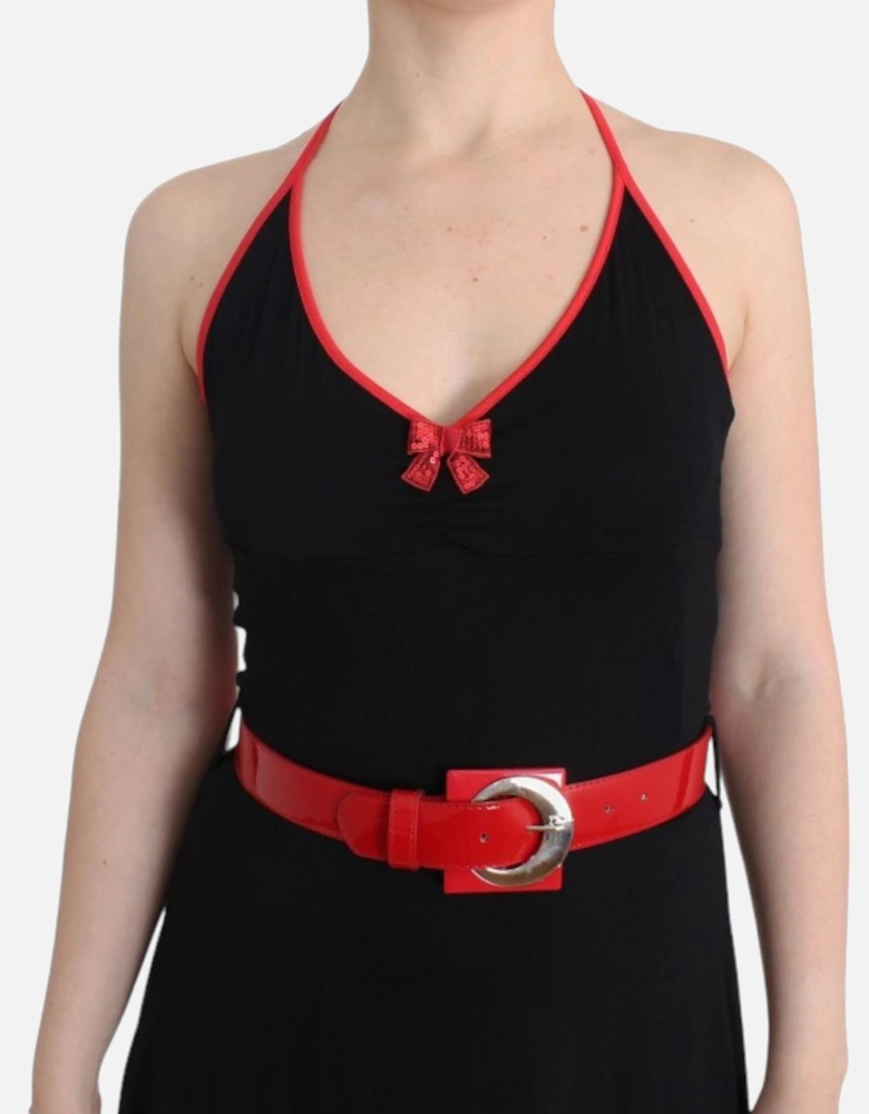 Halter Neck Aline Dress Women - Black Dresses