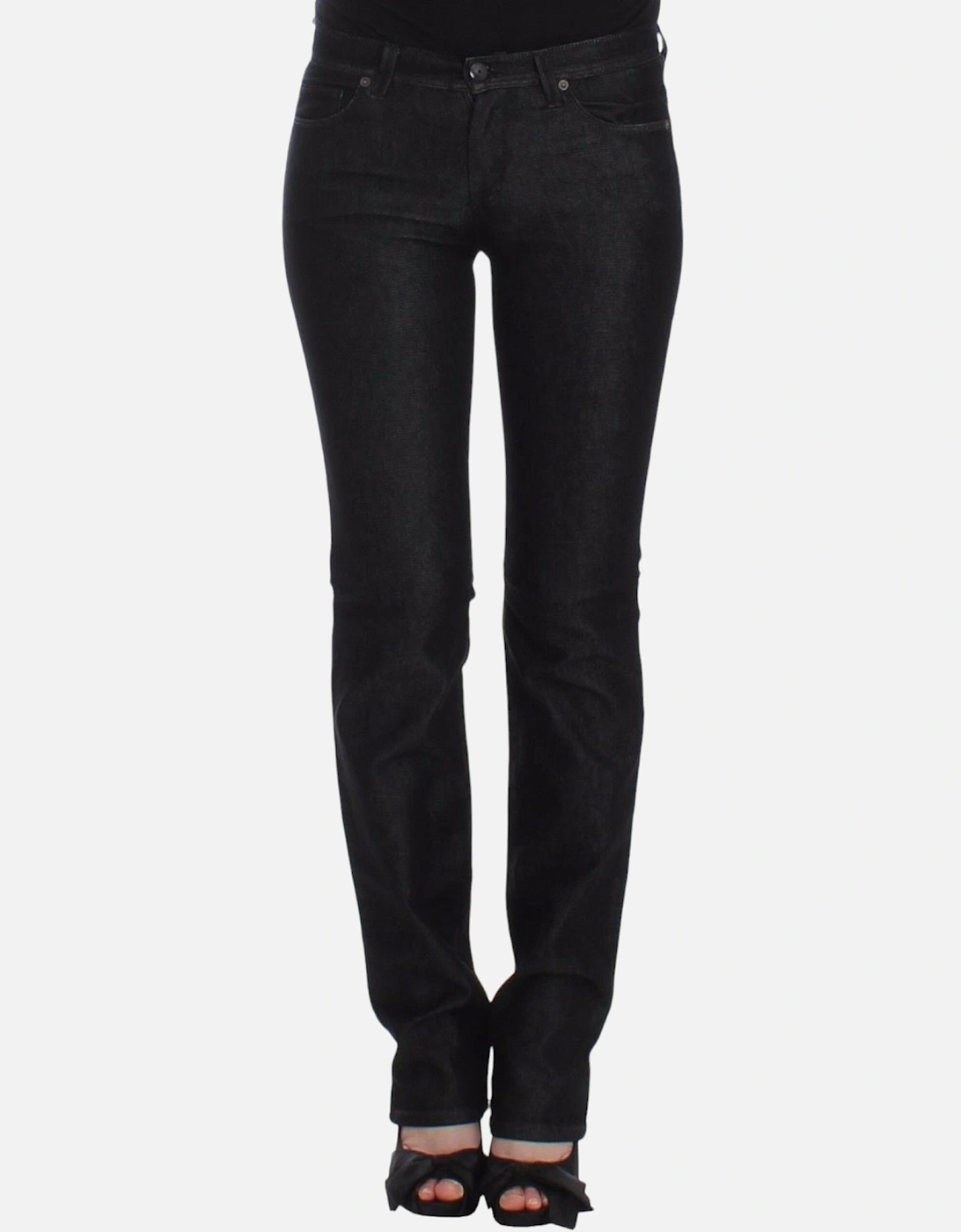 Straight Leg Jeans Women - Black Jeans, 7 of 6