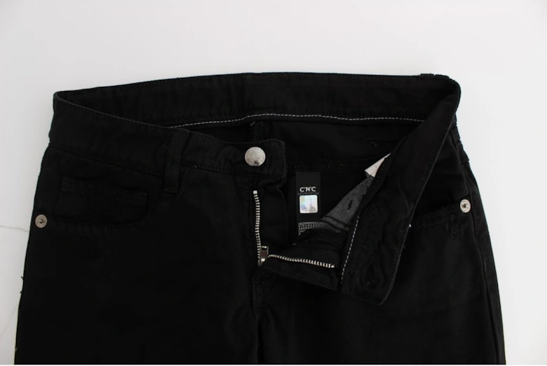Distressed Jeans Women - Black Jeans