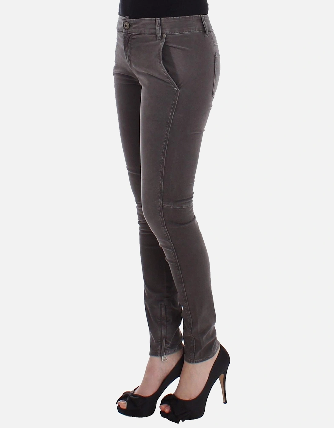 Slim Leg Gray Skinny Jeans Women Jeans