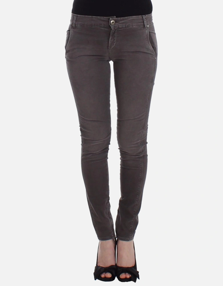 Slim Leg Gray Skinny Jeans Women Jeans