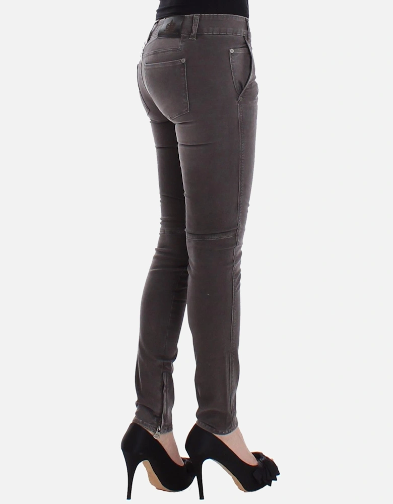 Slim Leg Gray Skinny Jeans Women Jeans