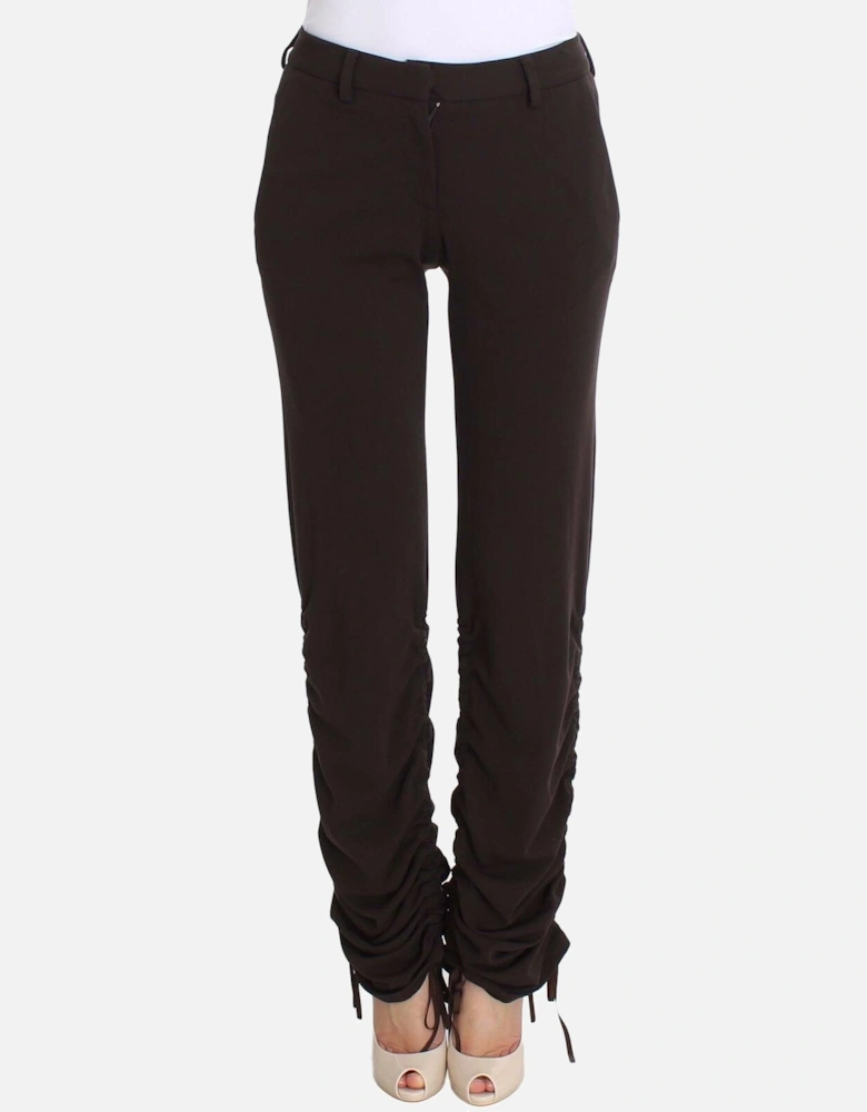 Ruched Cuff Trousers Women - Blue Jeans