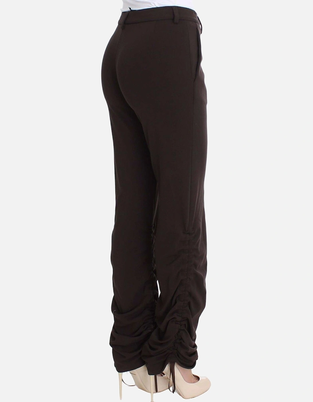 Ruched Cuff Trousers Women - Blue Jeans