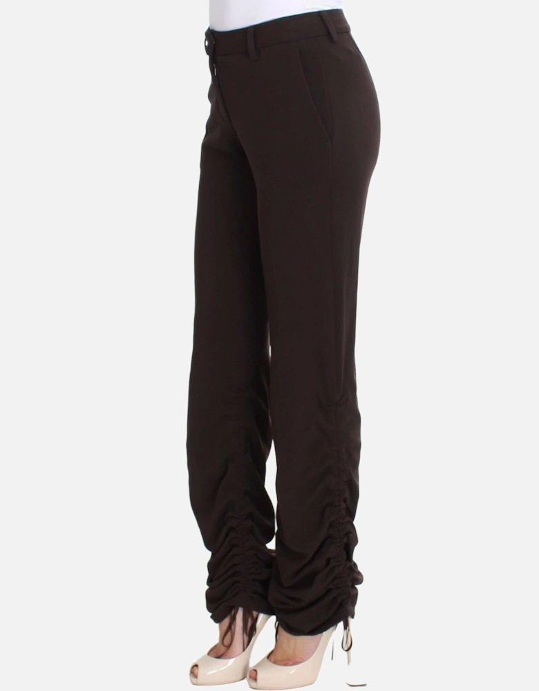Ruched Cuff Trousers Women - Blue Jeans
