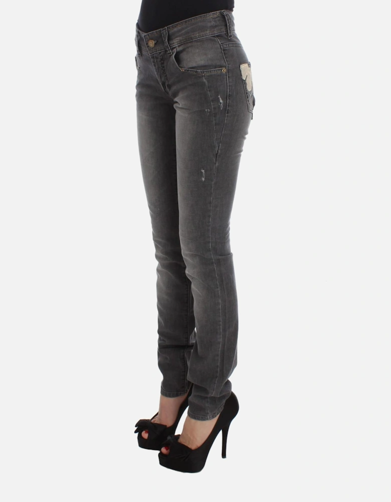Galliano Skinny Jeans Grey Women - Gray Jeans