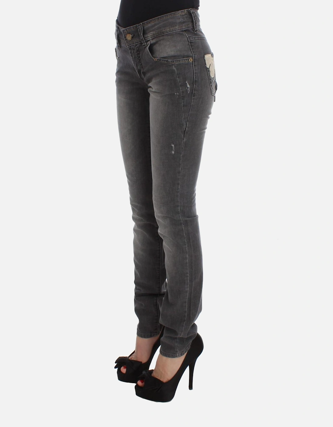 Galliano Skinny Jeans Grey Women - Gray Jeans