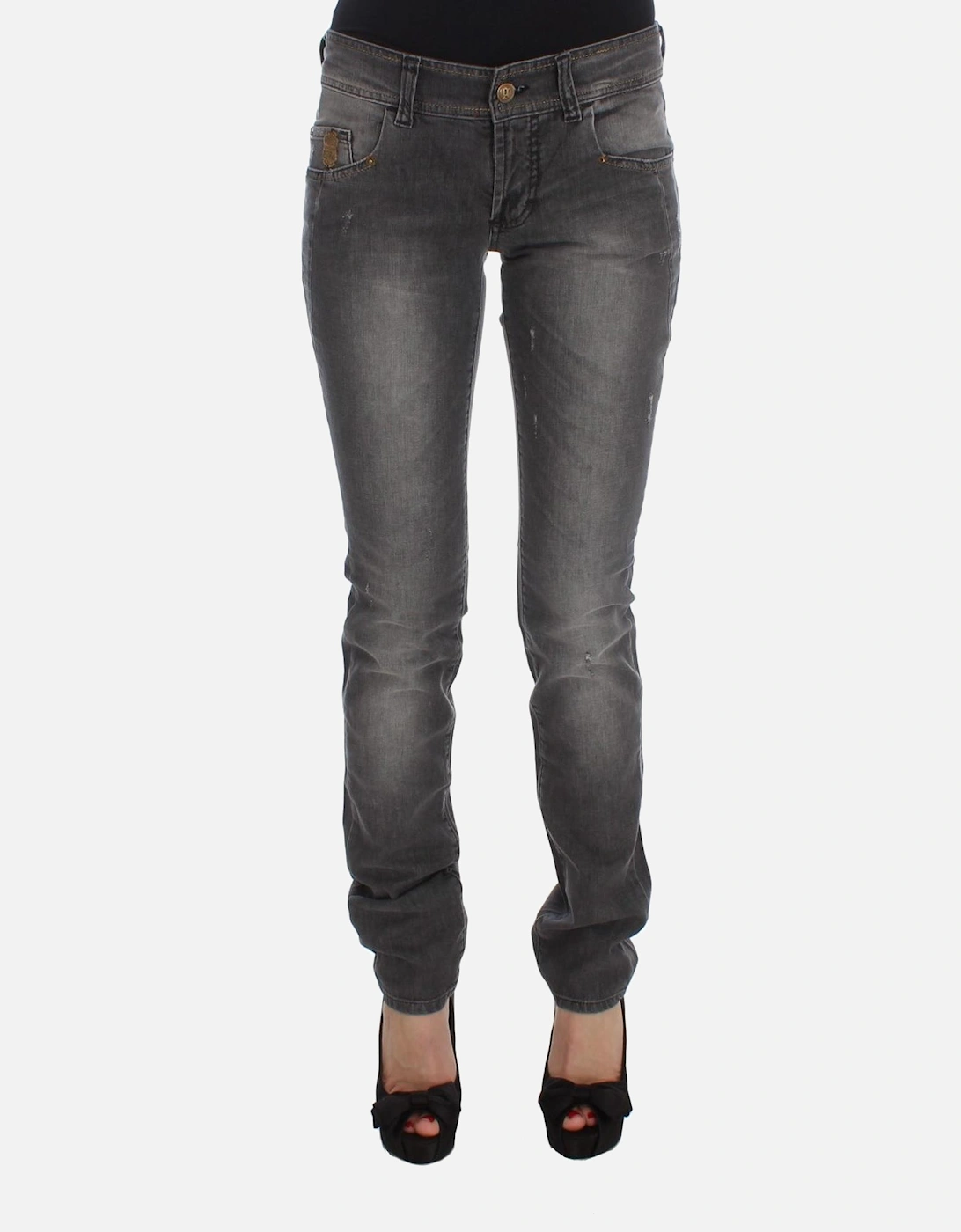 Galliano Skinny Jeans Grey Women - Gray Jeans, 7 of 6