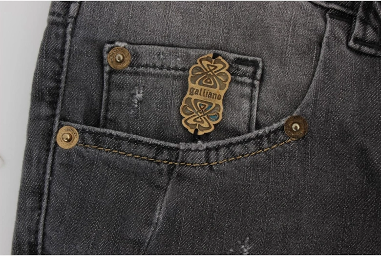 Galliano Skinny Jeans Grey Women - Gray Jeans