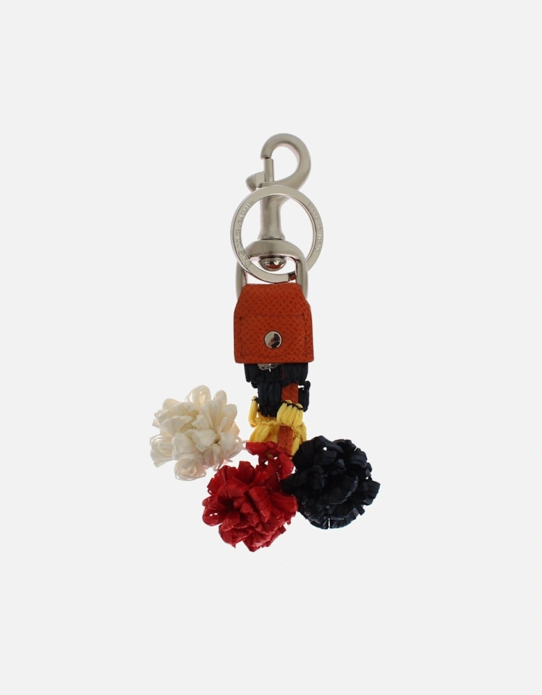 Dolce Gabbana Keychain Multicolor Raffia Pompoms Women