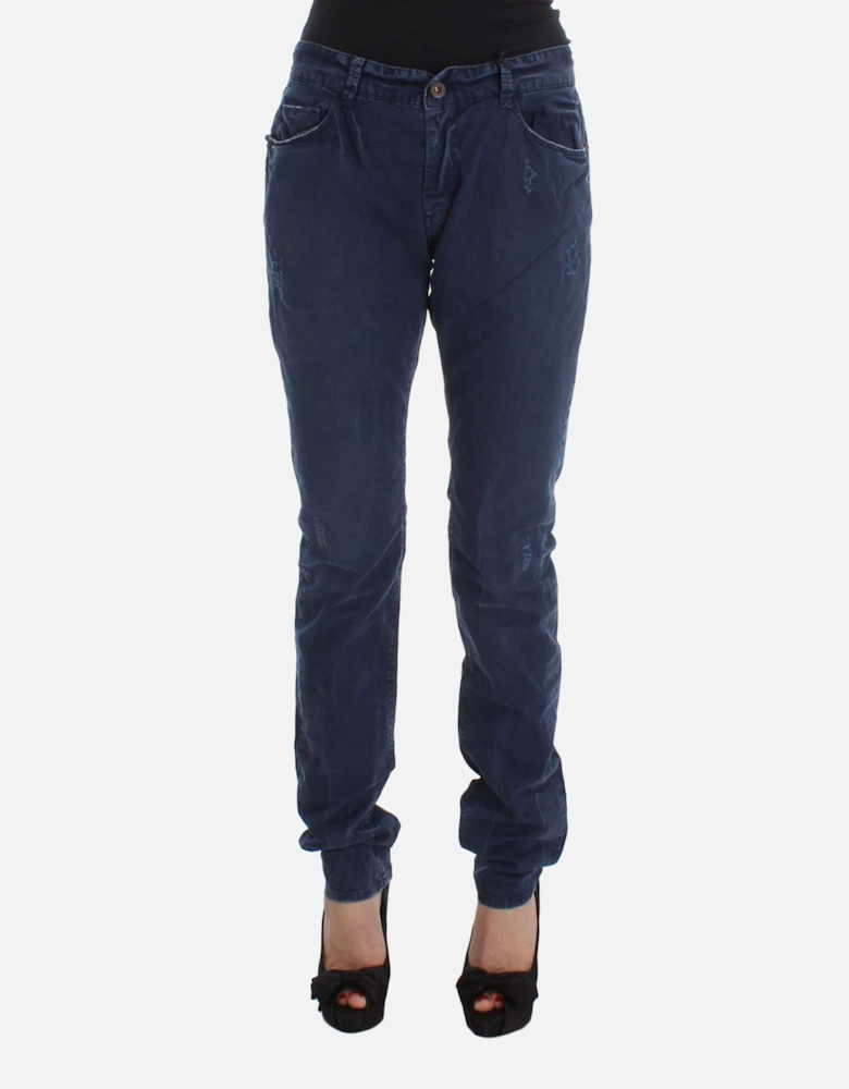 Regular Fit Cotton-Blend Jeans Women - Blue Jeans