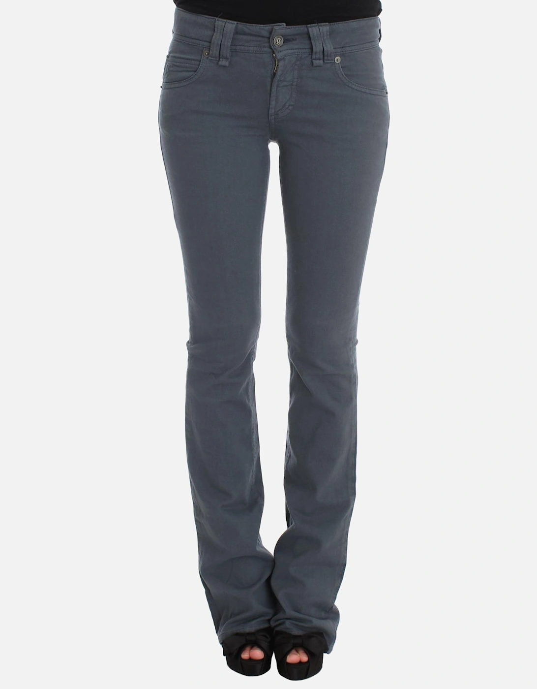 Slim Fit Bootcut Jeans Women - Blue Jeans, 7 of 6