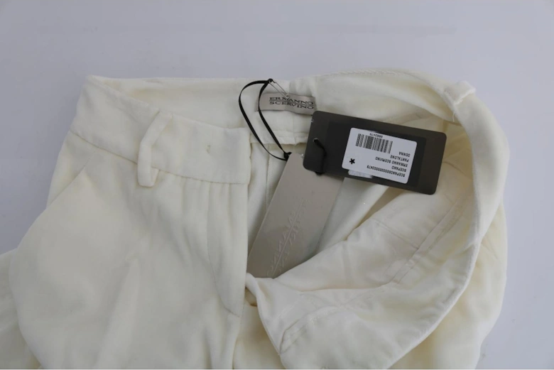 Regular Fit Cotton-Blend Pants Women - White Jeans