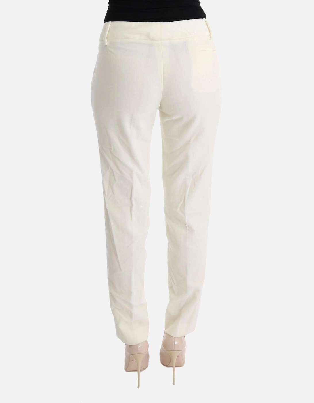 Regular Fit Cotton-Blend Pants Women - White Jeans