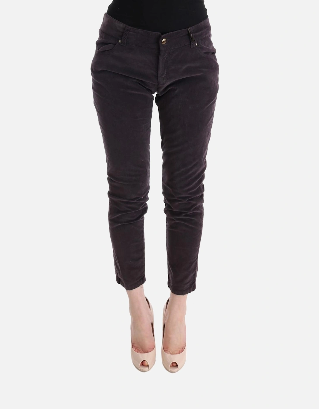 Velvet Straight Leg Pants Women - Brown Jeans, 7 of 6