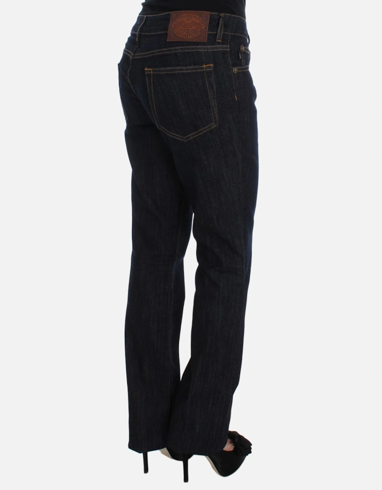 Straight Fit Jeans with Zipper Fly Women - Blue Jeans