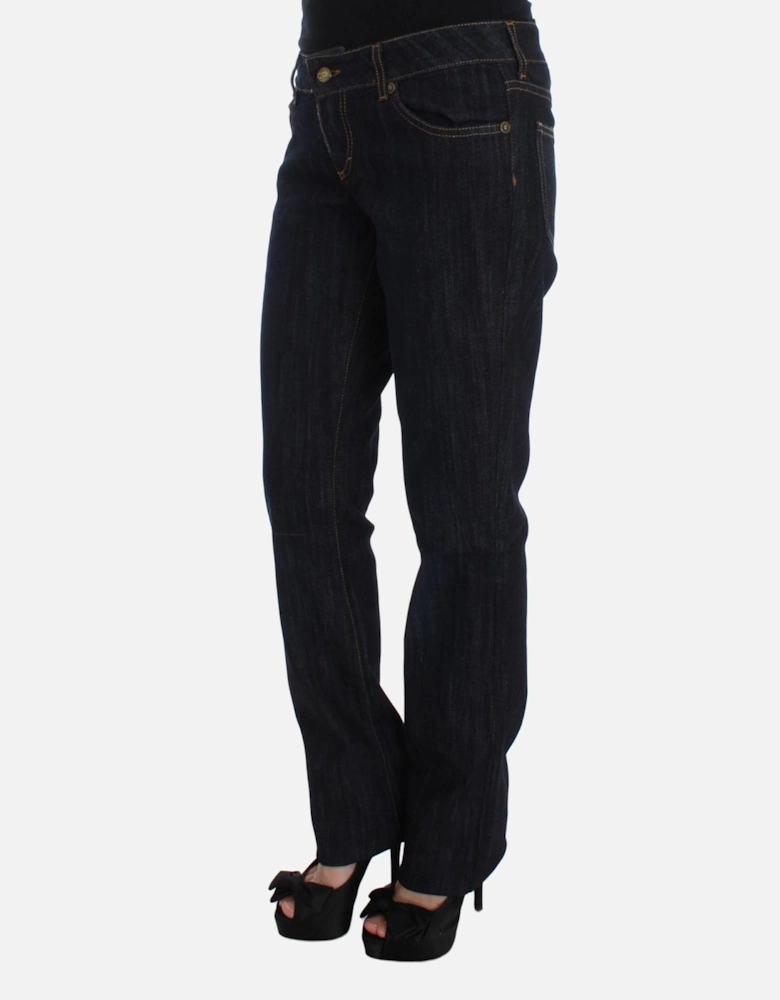 Straight Fit Jeans with Zipper Fly Women - Blue Jeans