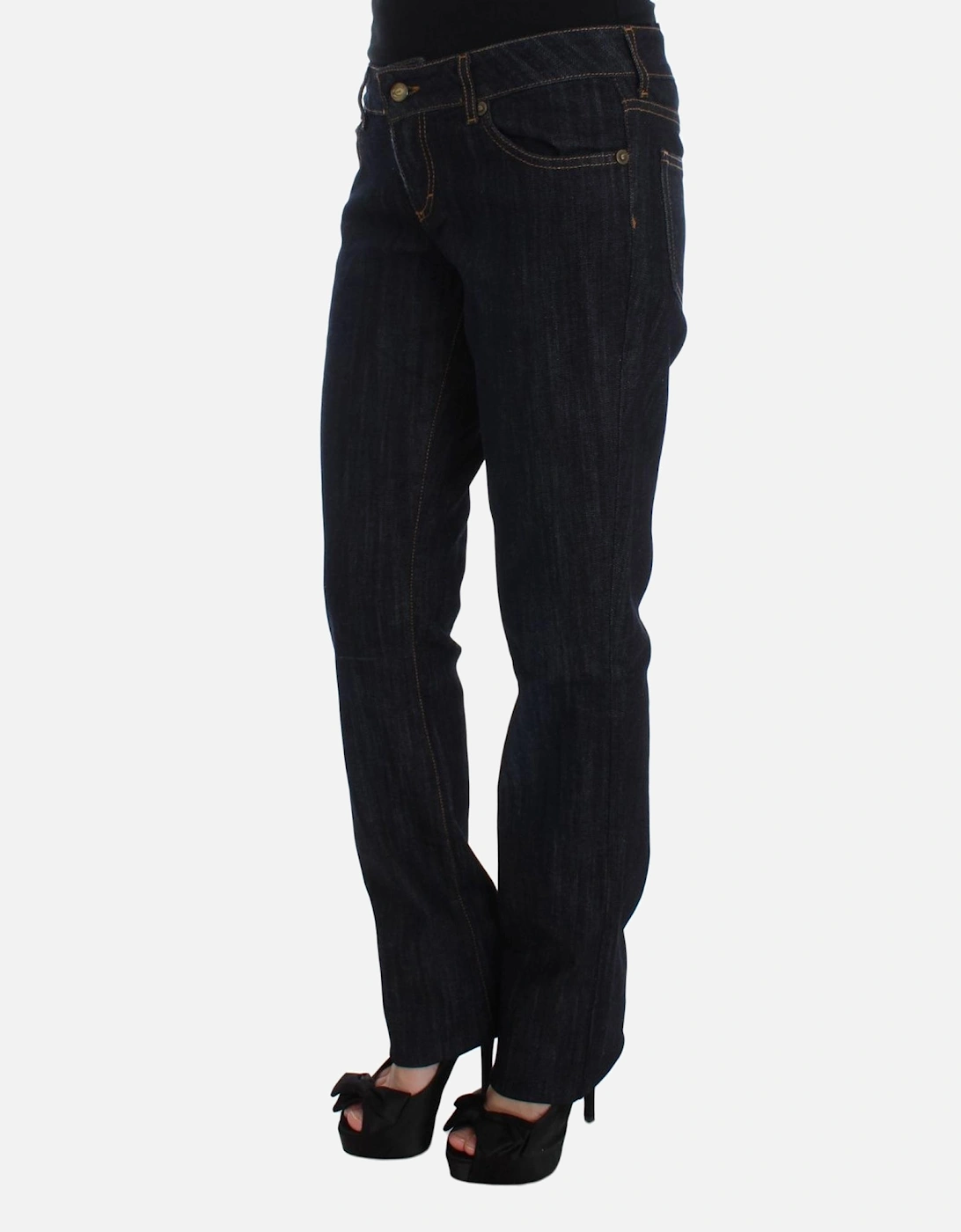 Straight Fit Jeans with Zipper Fly Women - Blue Jeans