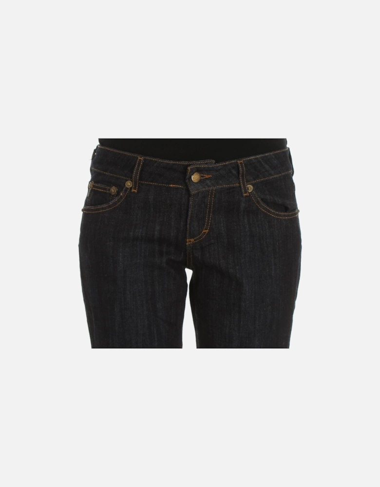 Straight Fit Jeans with Zipper Fly Women - Blue Jeans