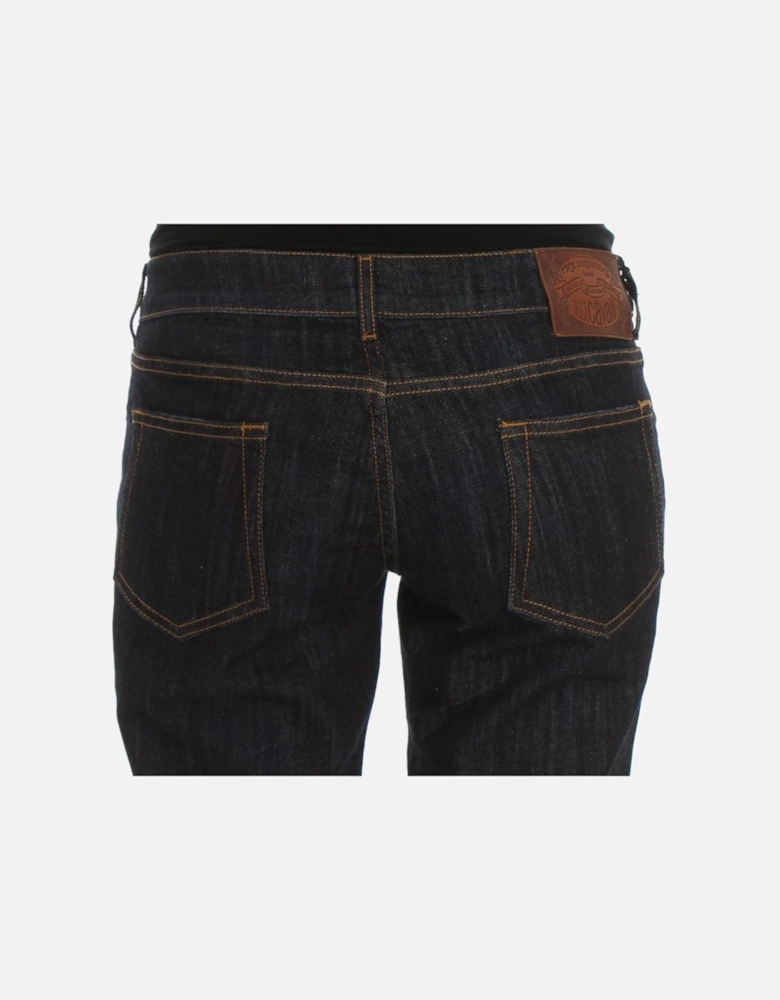 Straight Fit Jeans with Zipper Fly Women - Blue Jeans