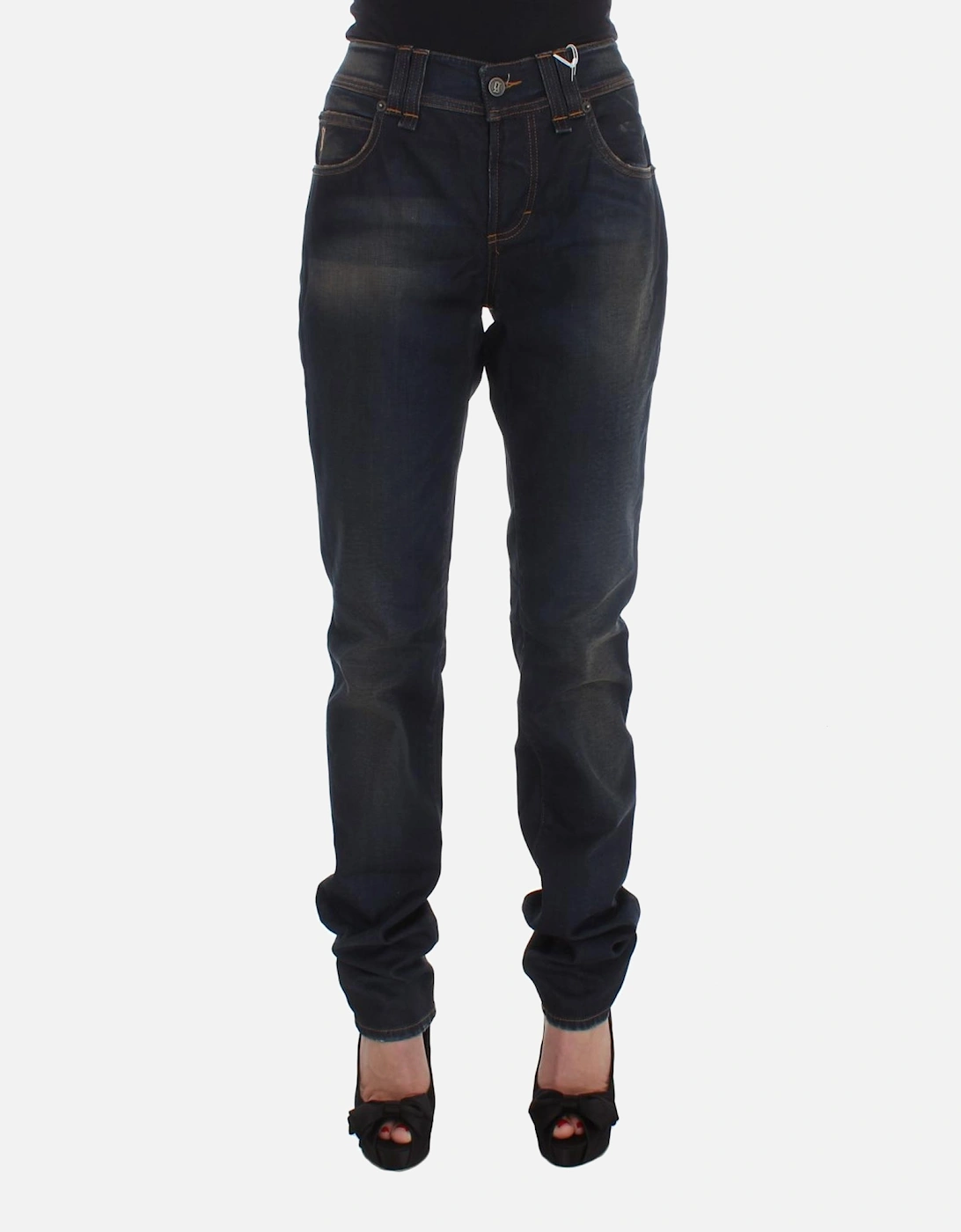 Jeans Straight Leg Women - Blue Jeans, 7 of 6