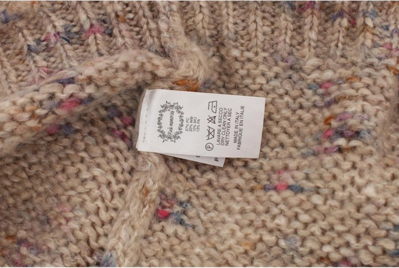 Multicolor Knitwear Pullover Sweater Women - Beige