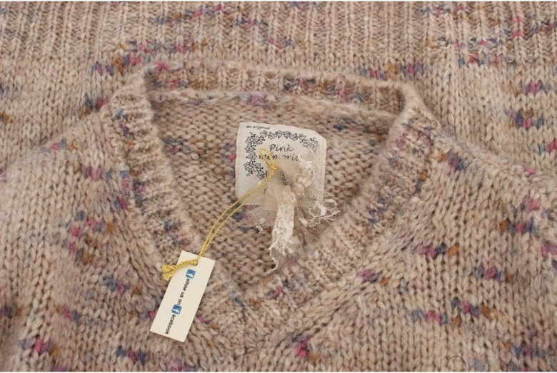 Multicolor Knitwear Pullover Sweater Women - Beige
