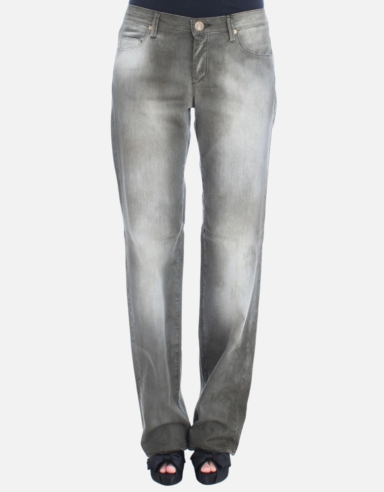 Grey Straight Leg Jeans Women - Gray Jeans