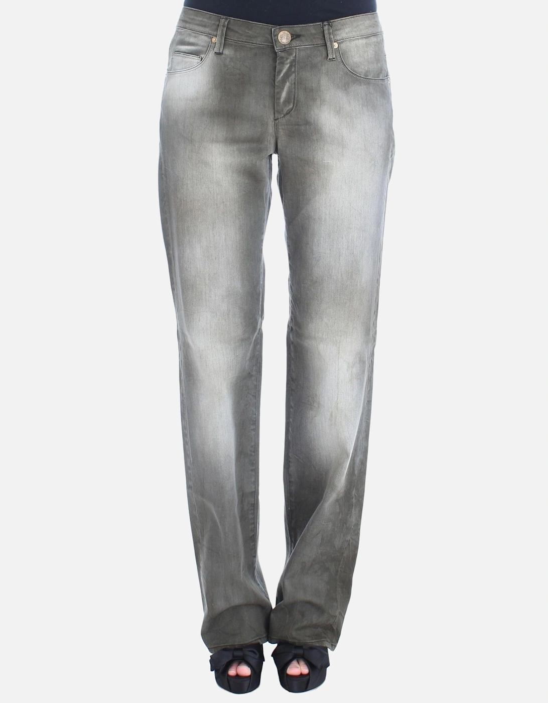Grey Straight Leg Jeans Women - Gray Jeans, 7 of 6