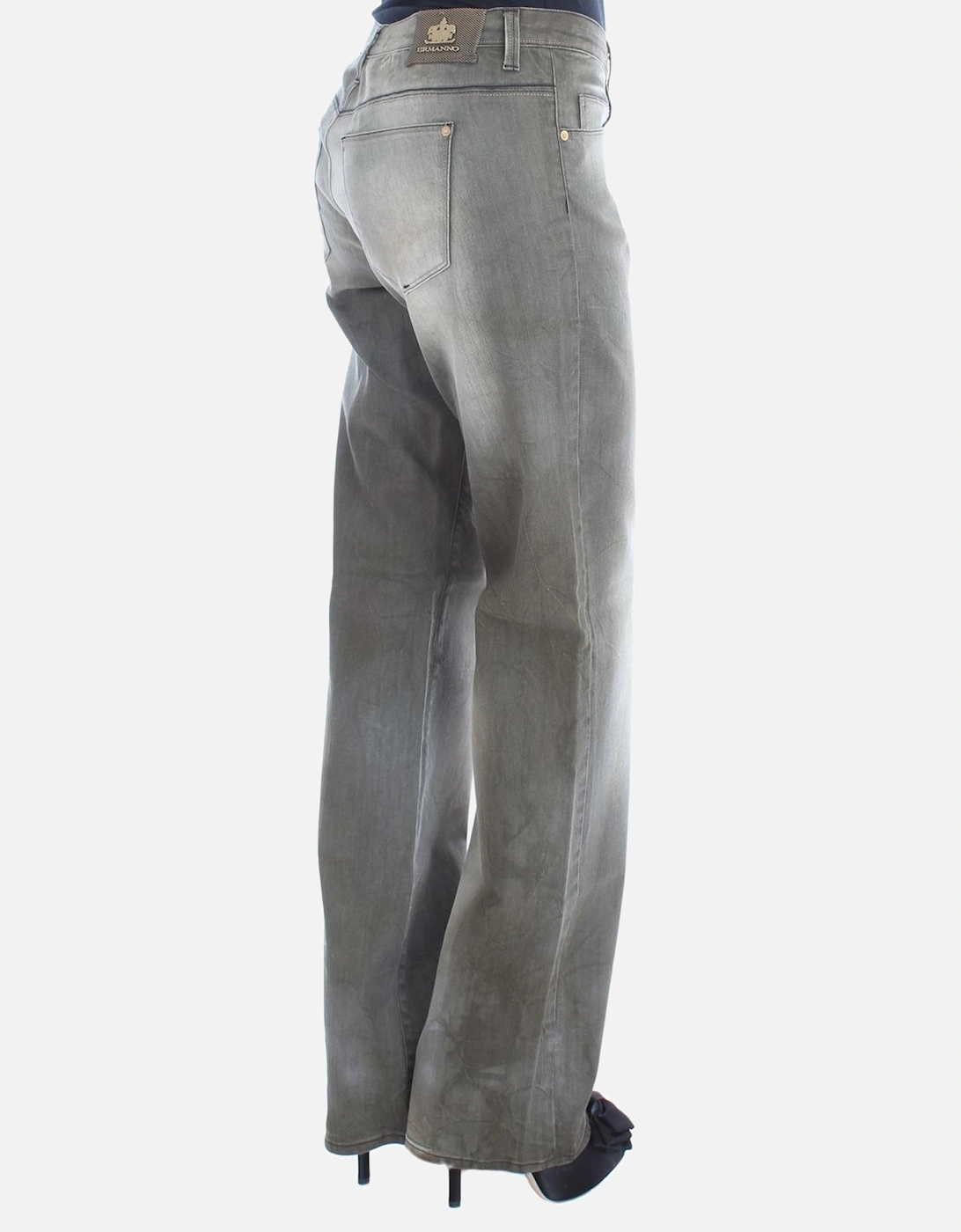 Grey Straight Leg Jeans Women - Gray Jeans