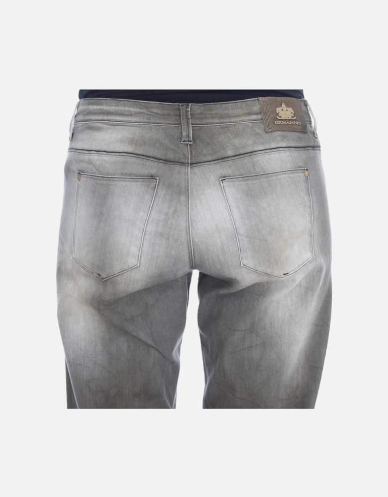 Grey Straight Leg Jeans Women - Gray Jeans