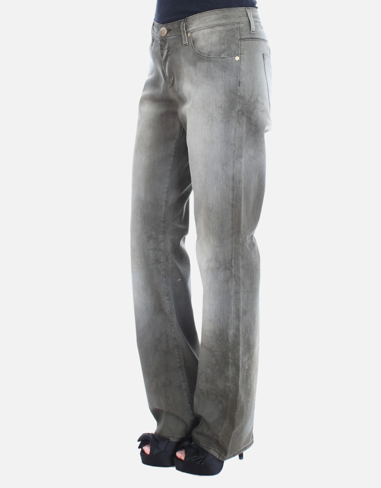 Grey Straight Leg Jeans Women - Gray Jeans