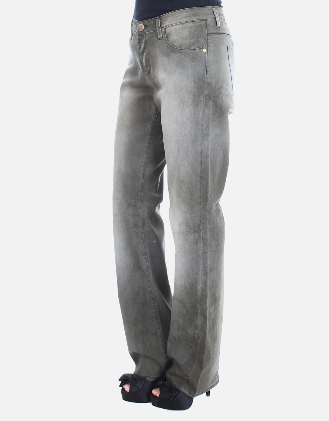 Grey Straight Leg Jeans Women - Gray Jeans