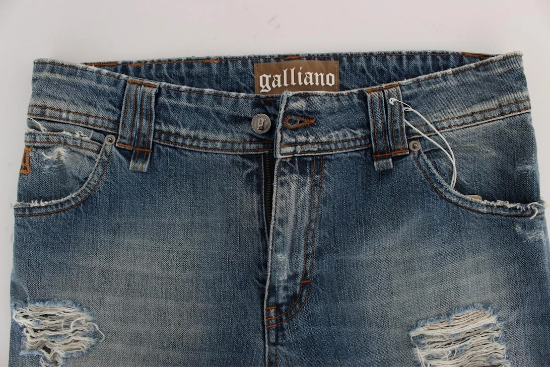 Boyfriend Jeans Ripped Denim Distressed Women - Blue Jeans