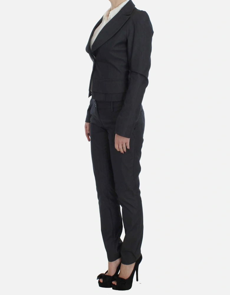 Gray Pant Suit Professional Business Blazer Women Suits