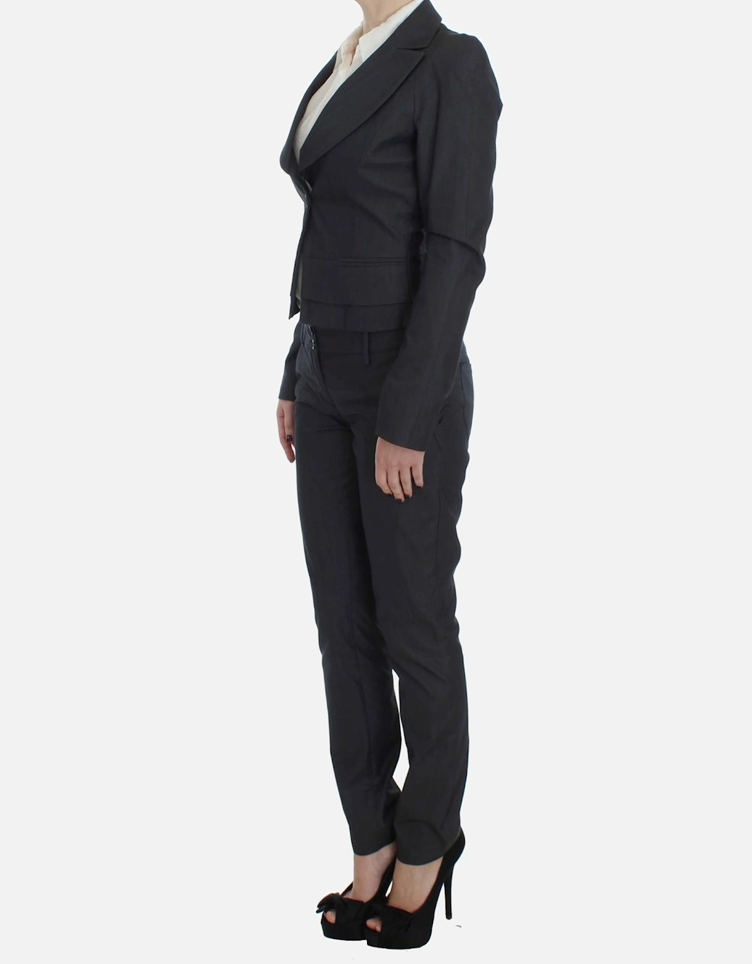 Gray Pant Suit Professional Business Blazer Women Suits