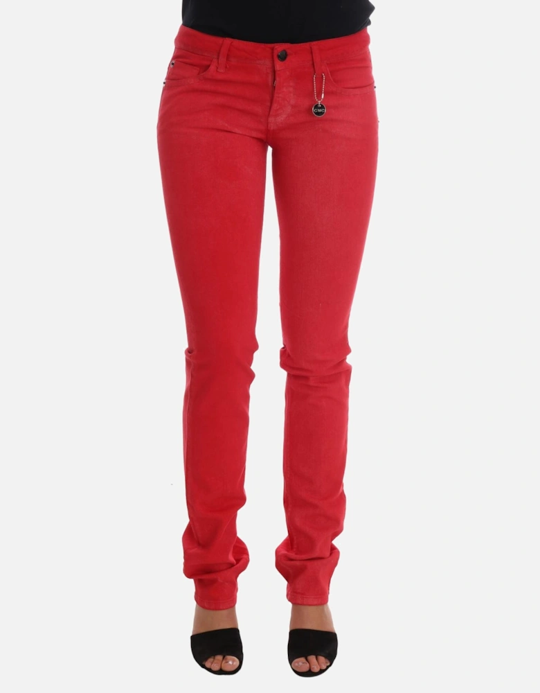 Red Jeans Women Jeans