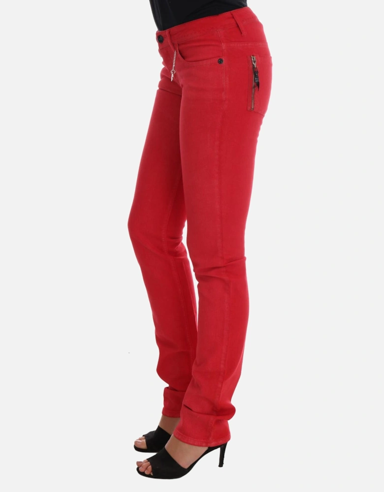 Red Jeans Women Jeans