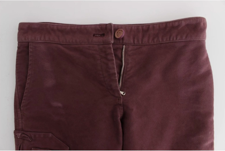 Cropped Cargo Pants Women - Bordeaux Jeans
