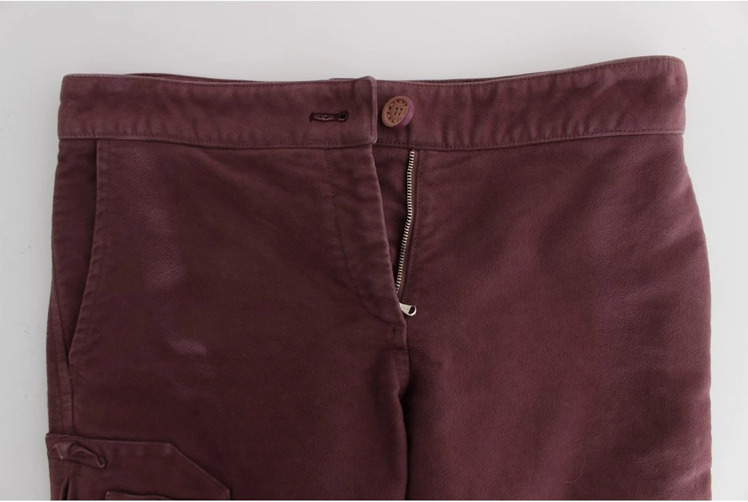 Cropped Cargo Pants Women - Bordeaux Jeans
