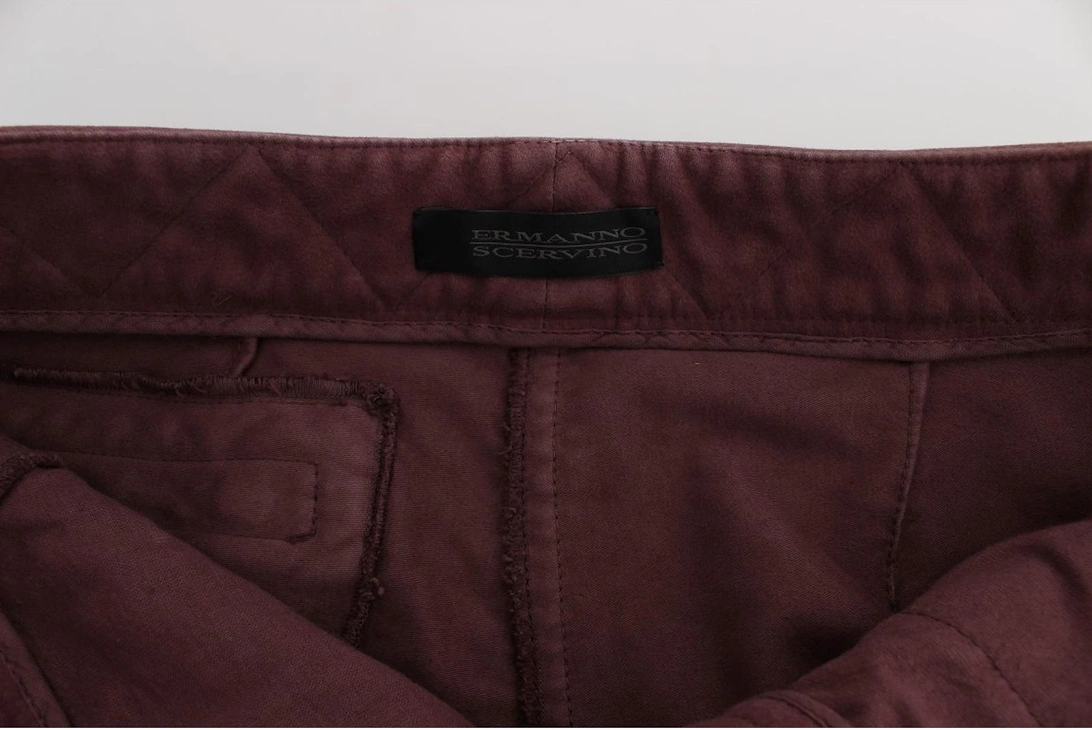 Cropped Cargo Pants Women - Bordeaux Jeans