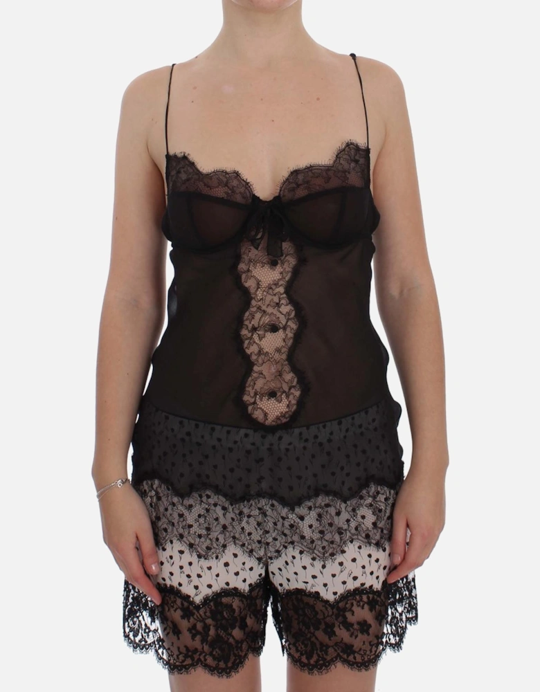 Dolce Gabbana Chemise Lace Detail Women - Black Underwear