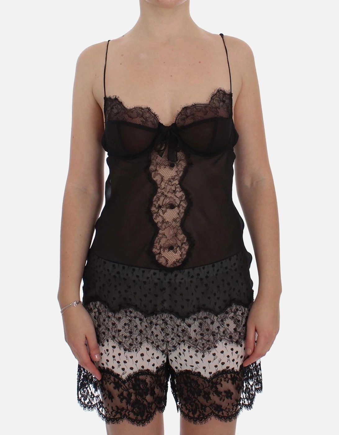 Dolce Gabbana Chemise Lace Detail Women - Black Underwear, 7 of 6