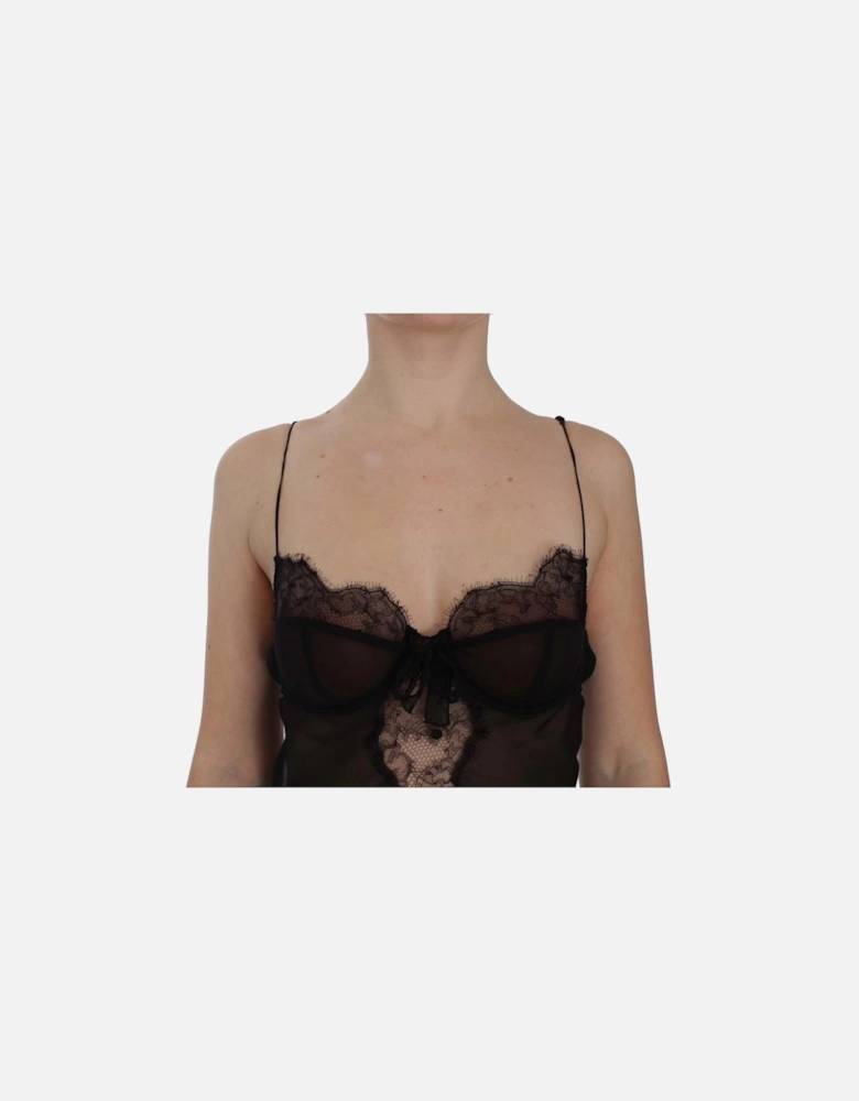 Dolce Gabbana Chemise Lace Detail Women - Black Underwear