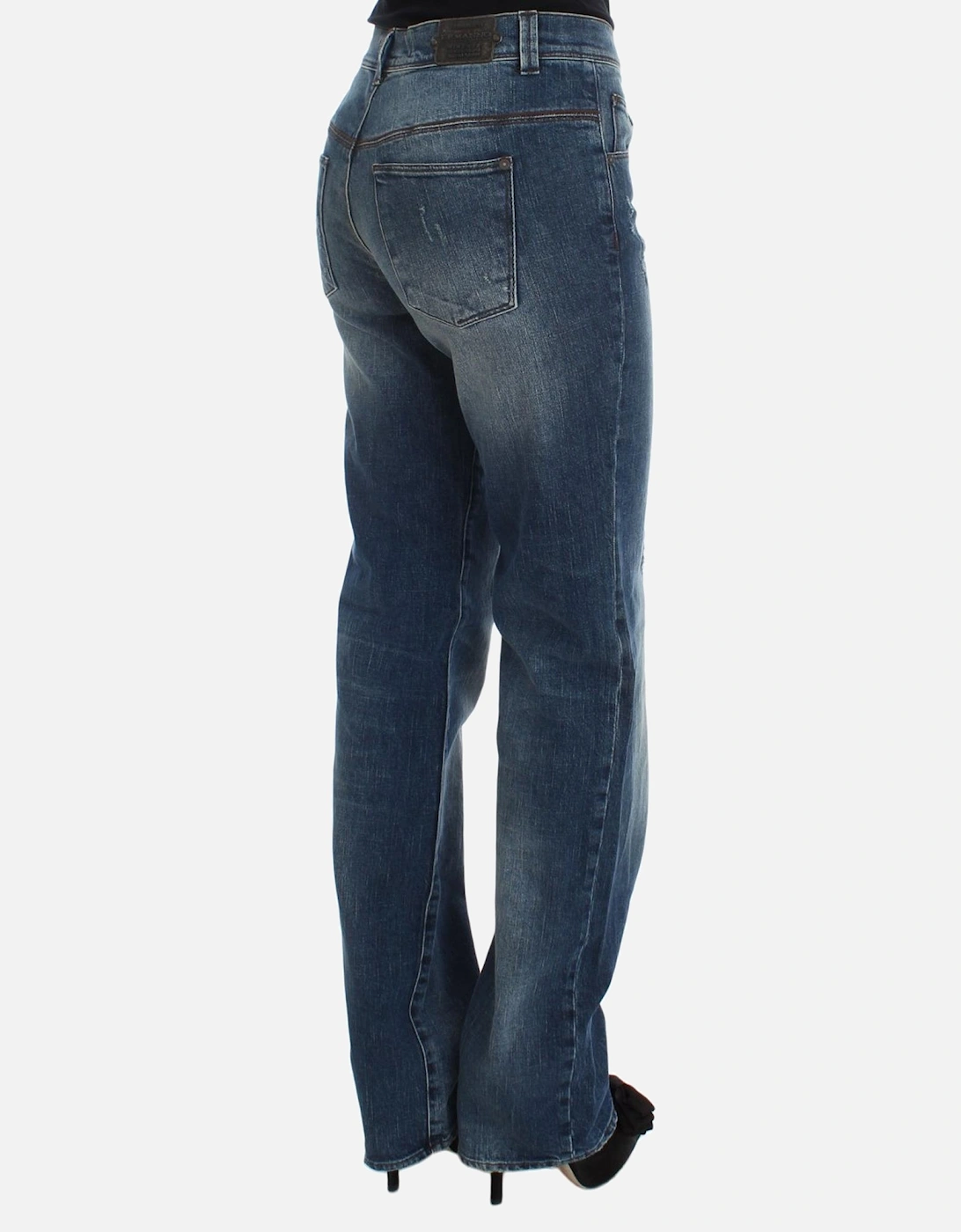 Slim Fit Straight Leg Jeans Women - Blue Jeans