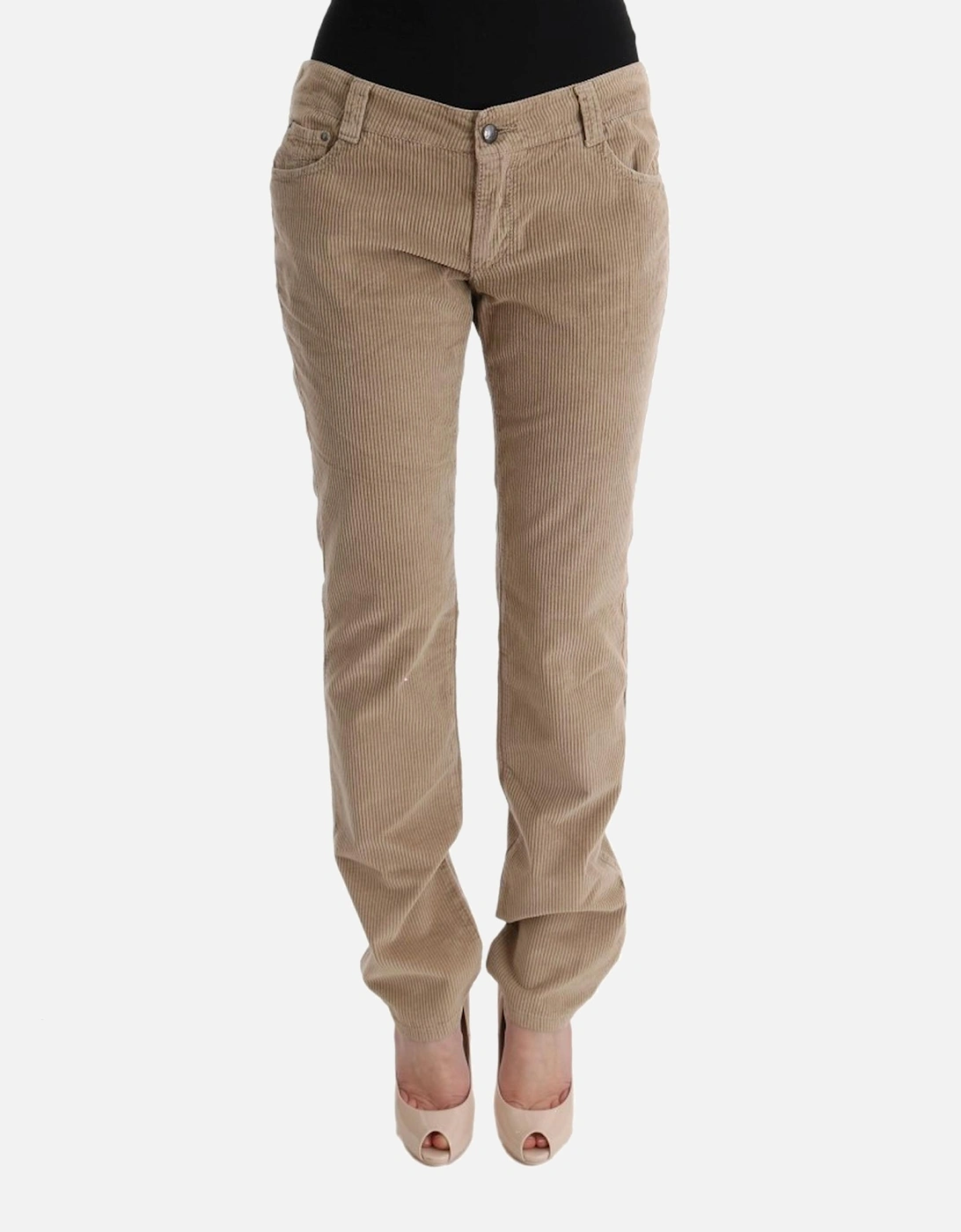 Corduroy Pants Casual Style Women - Beige Jeans, 7 of 6