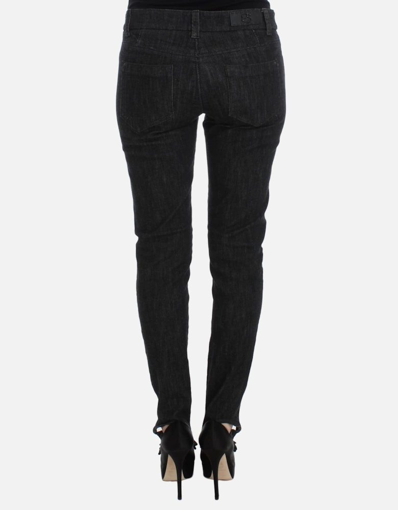 Slim Fit Cotton-Polymer Jeans Women - Blue Jeans