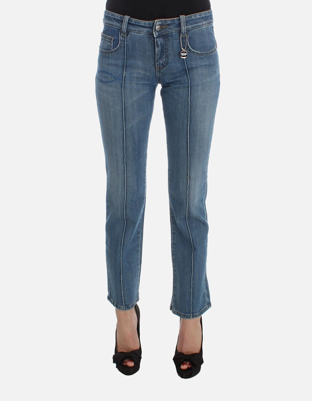 Jeans Straight Leg Women - Blue Jeans, 7 of 6