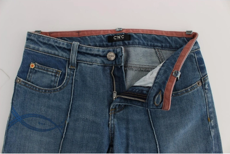 Jeans Straight Leg Women - Blue Jeans